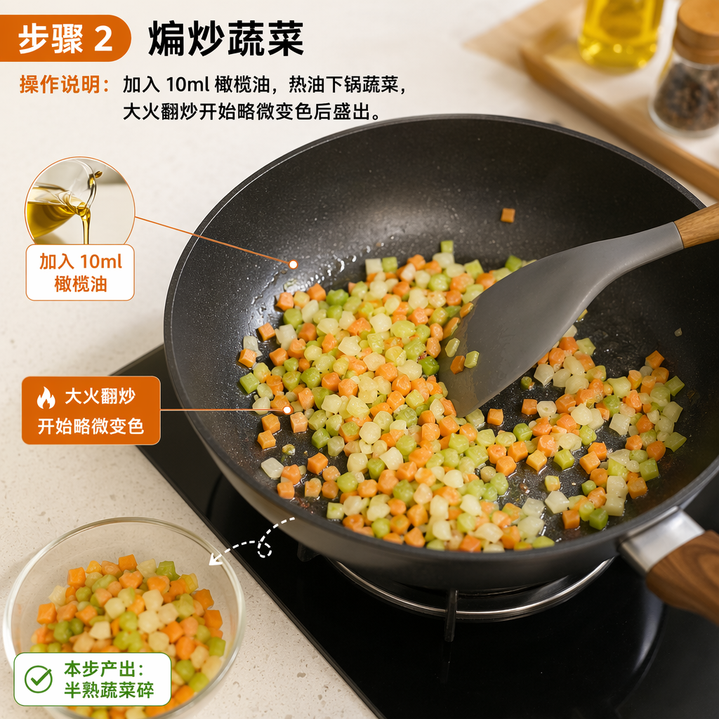 Step 2: Sauté the Vegetables