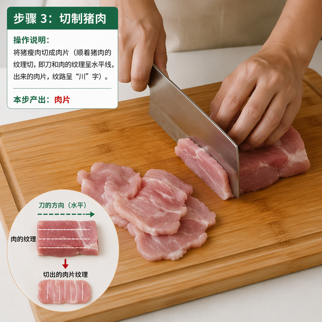 Step 3: Slice the Pork