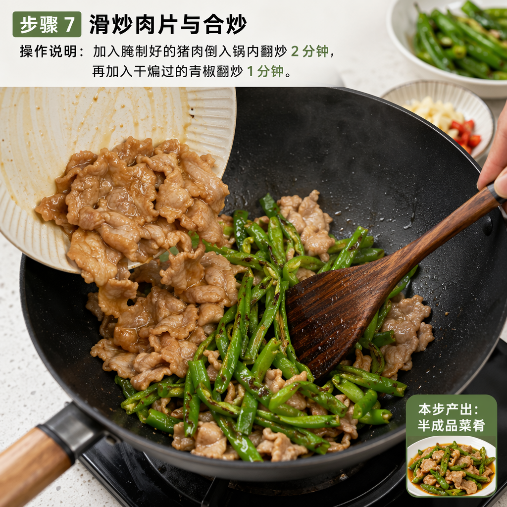 Step 7: Stir-Fry the Pork and Combine