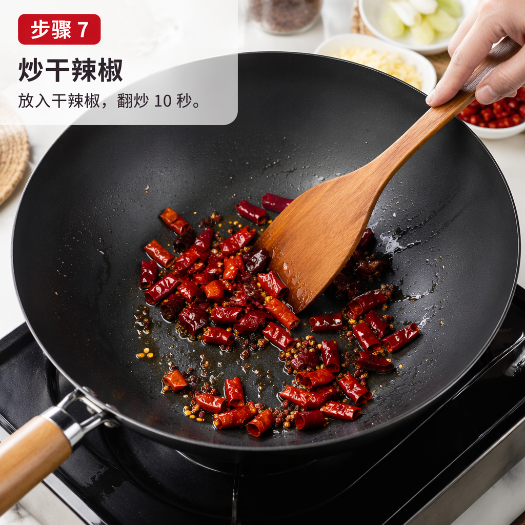 Step 7: Fry the Dried Red Chili