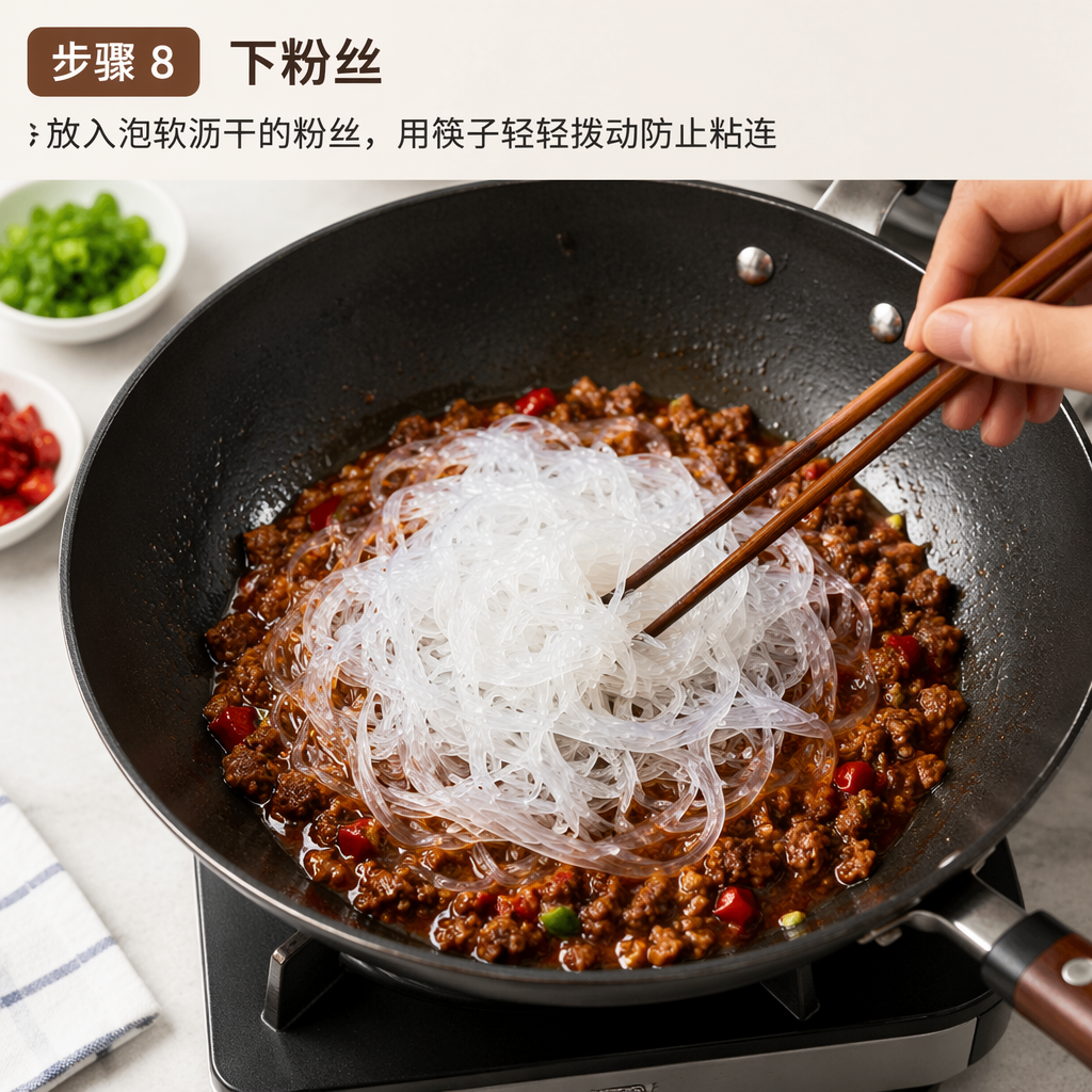 Step 8: Add the Glass Noodles