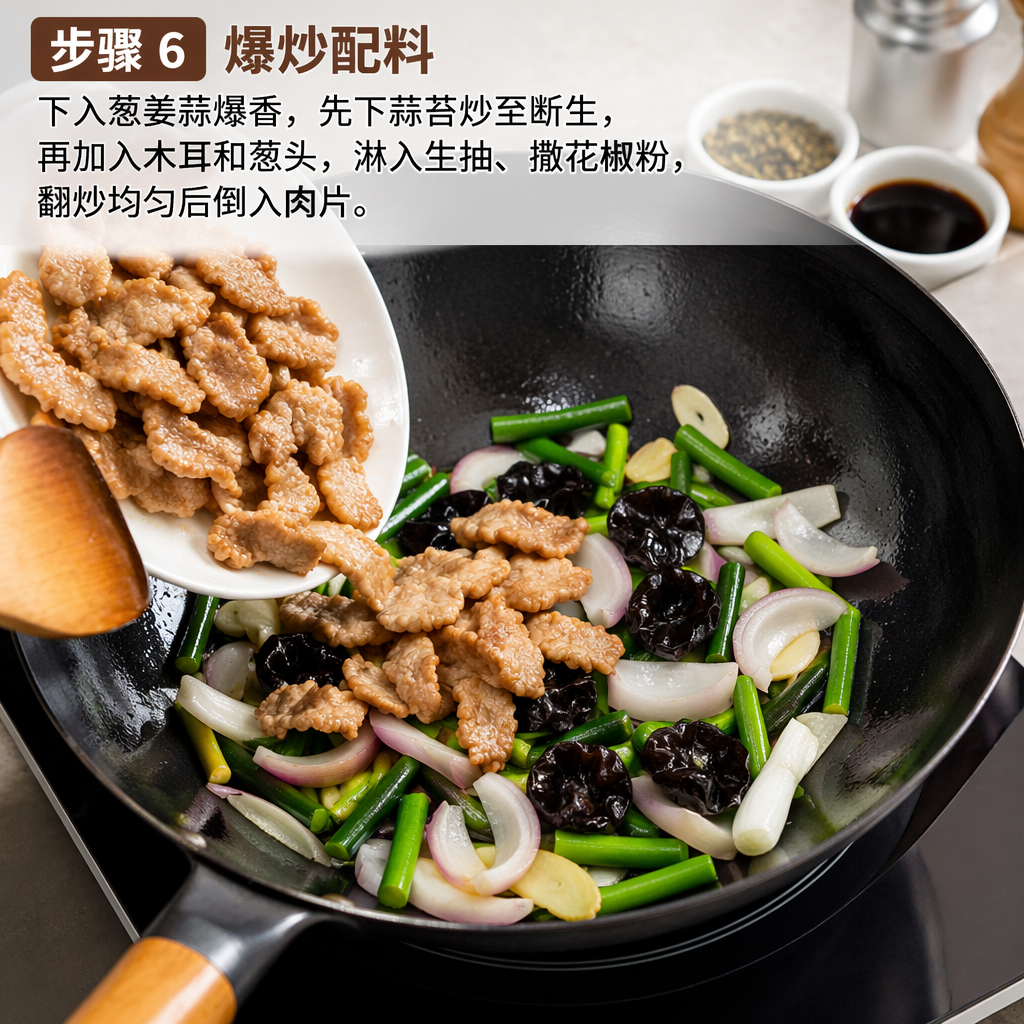 Step 6: Stir-Fry the Aromatics