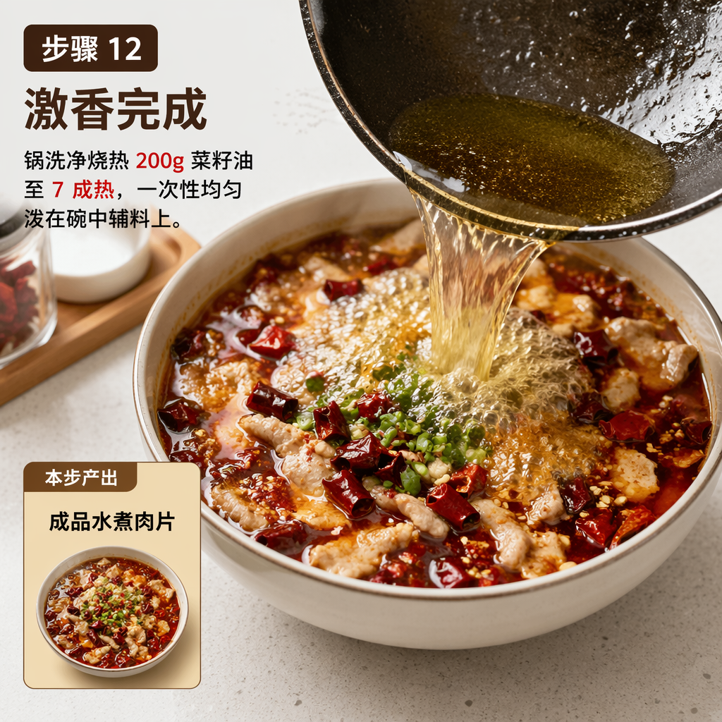 Step 12: Finish with Sizzling Oil