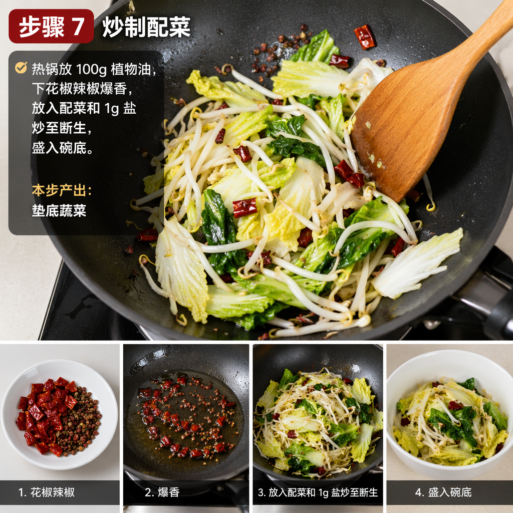 Step 7: Stir-Fry Vegetables