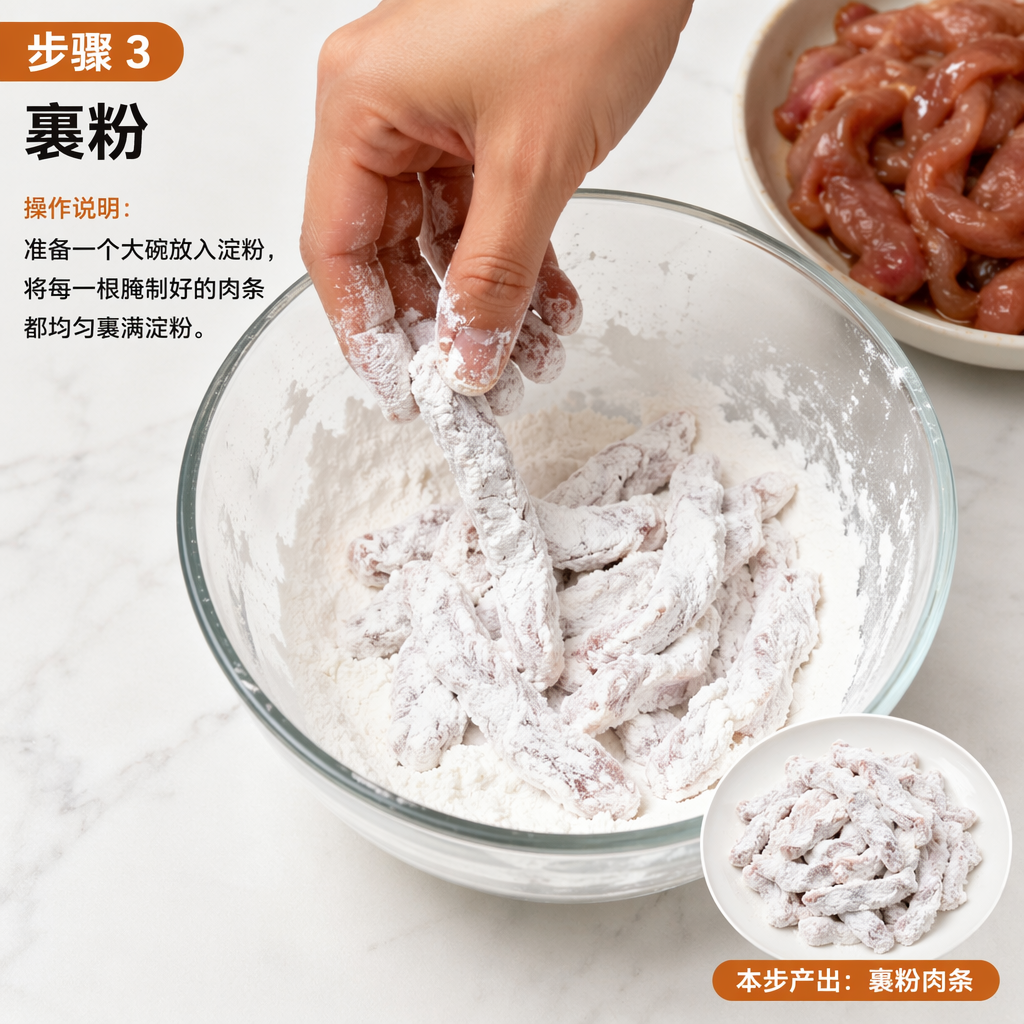 Step 3: Coat with Starch