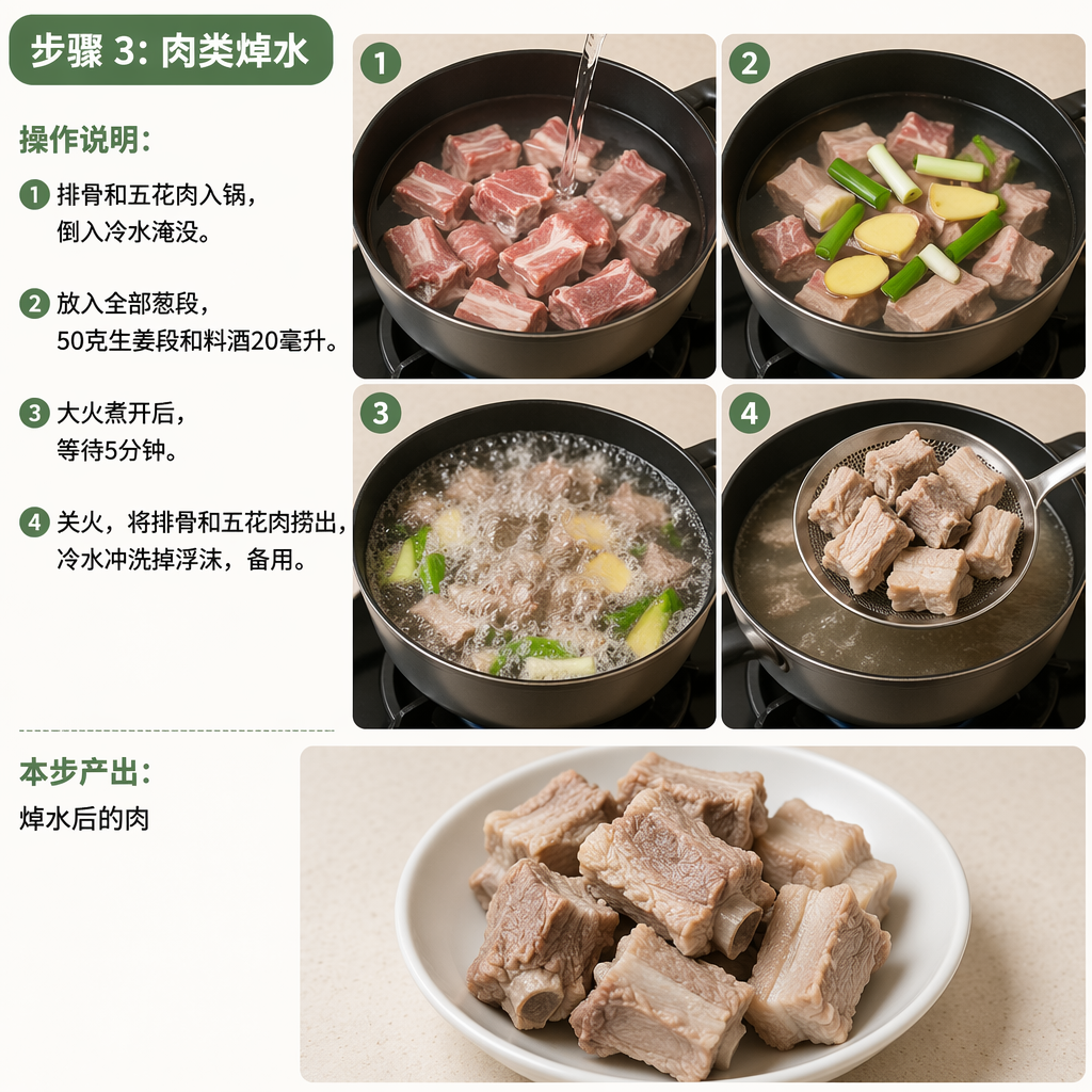 Step 3: Blanch the Meat