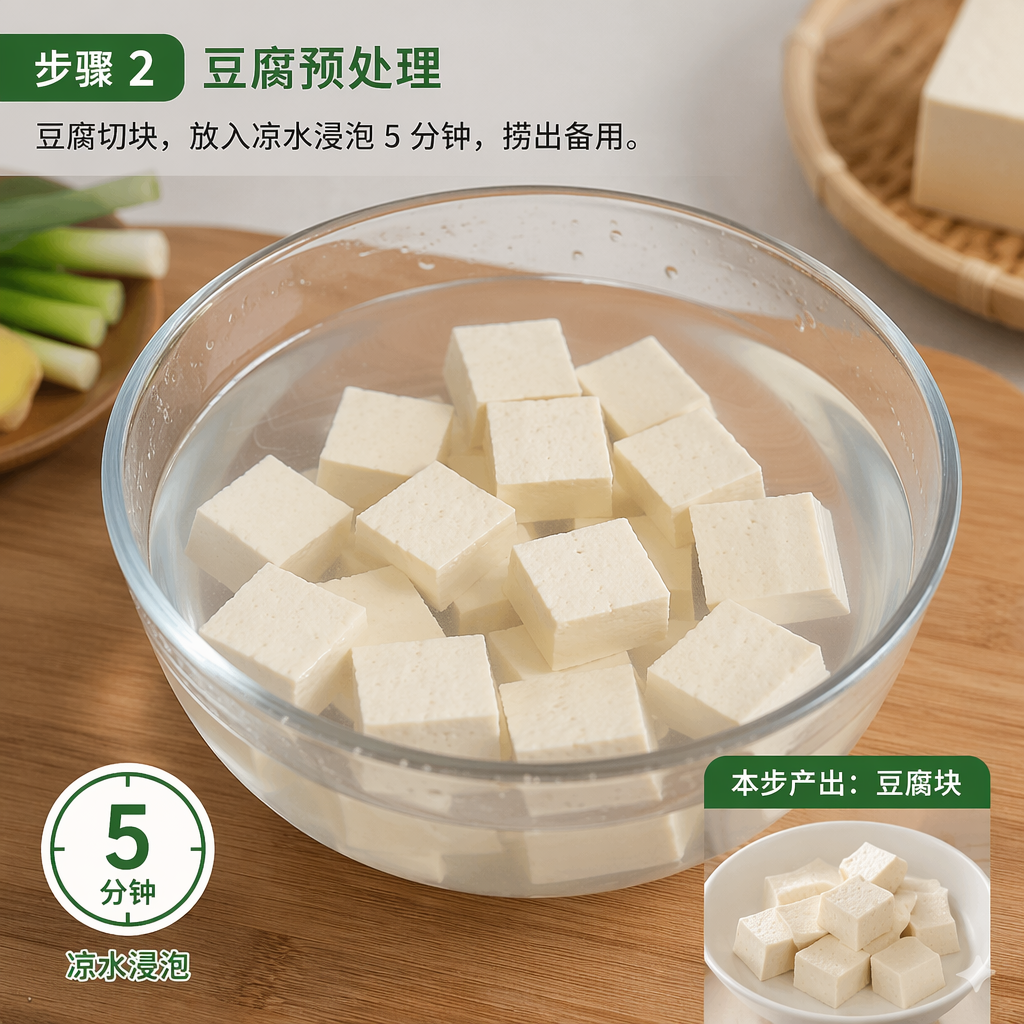 Step 2: Pre-treat the tofu
