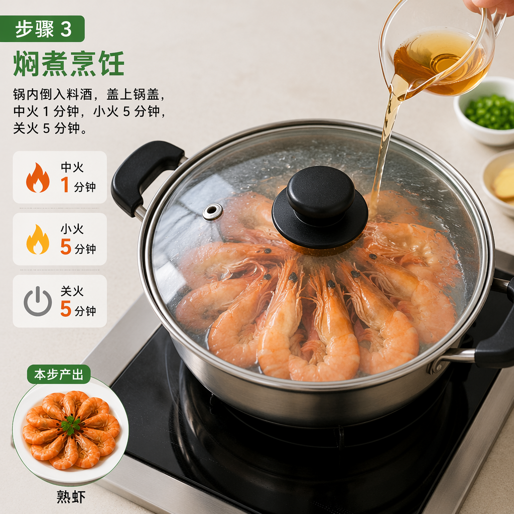 Step 3: Steam & Cook