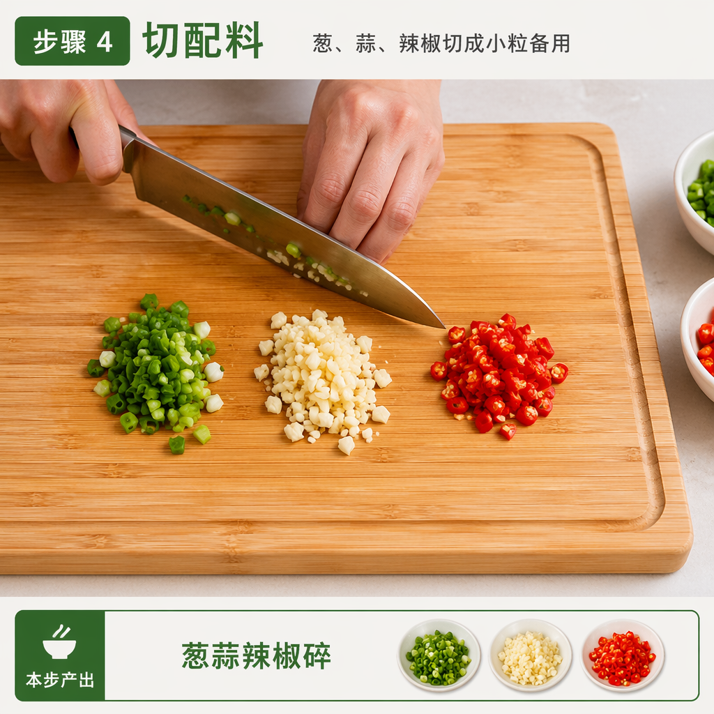 Step 4: Chop the Aromatics