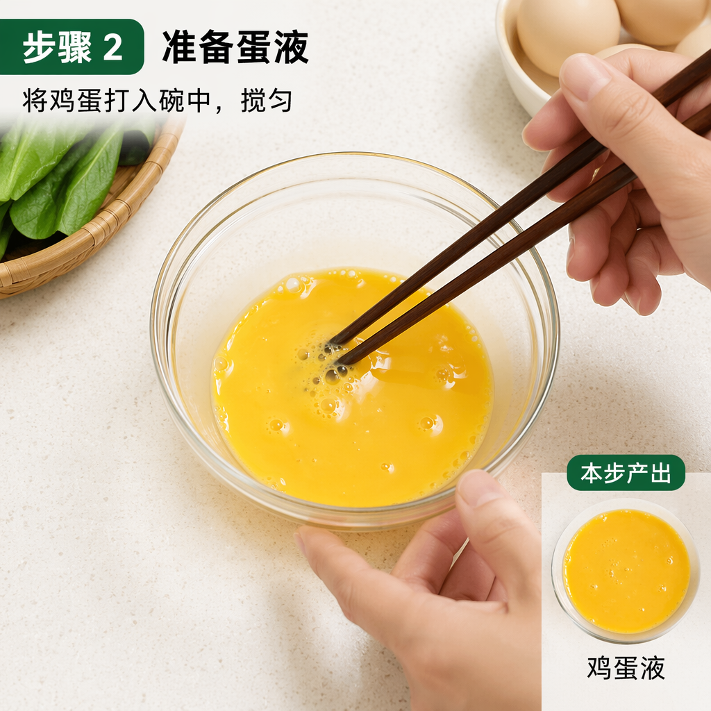 Step 2: Prepare the Egg Mixture