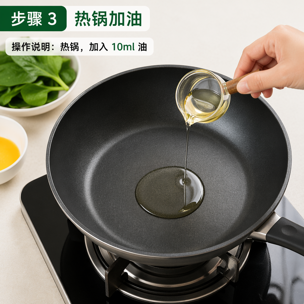 Step 3: Heat the Wok and Add Oil