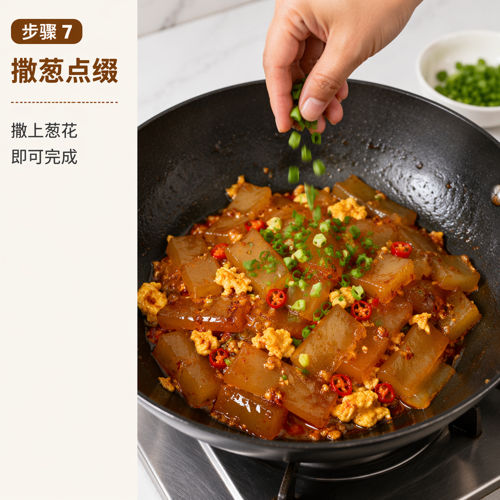 Step 7: Garnish with Scallions