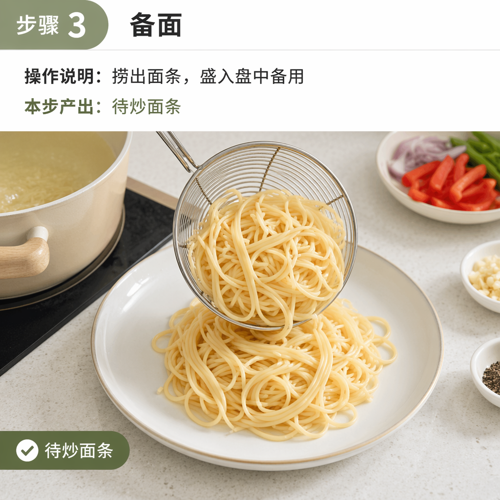 Step 3: Set the Pasta Aside