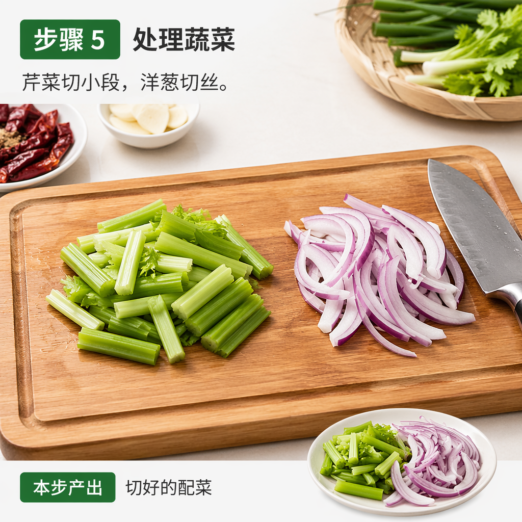 Step 5: Prepare the Vegetables