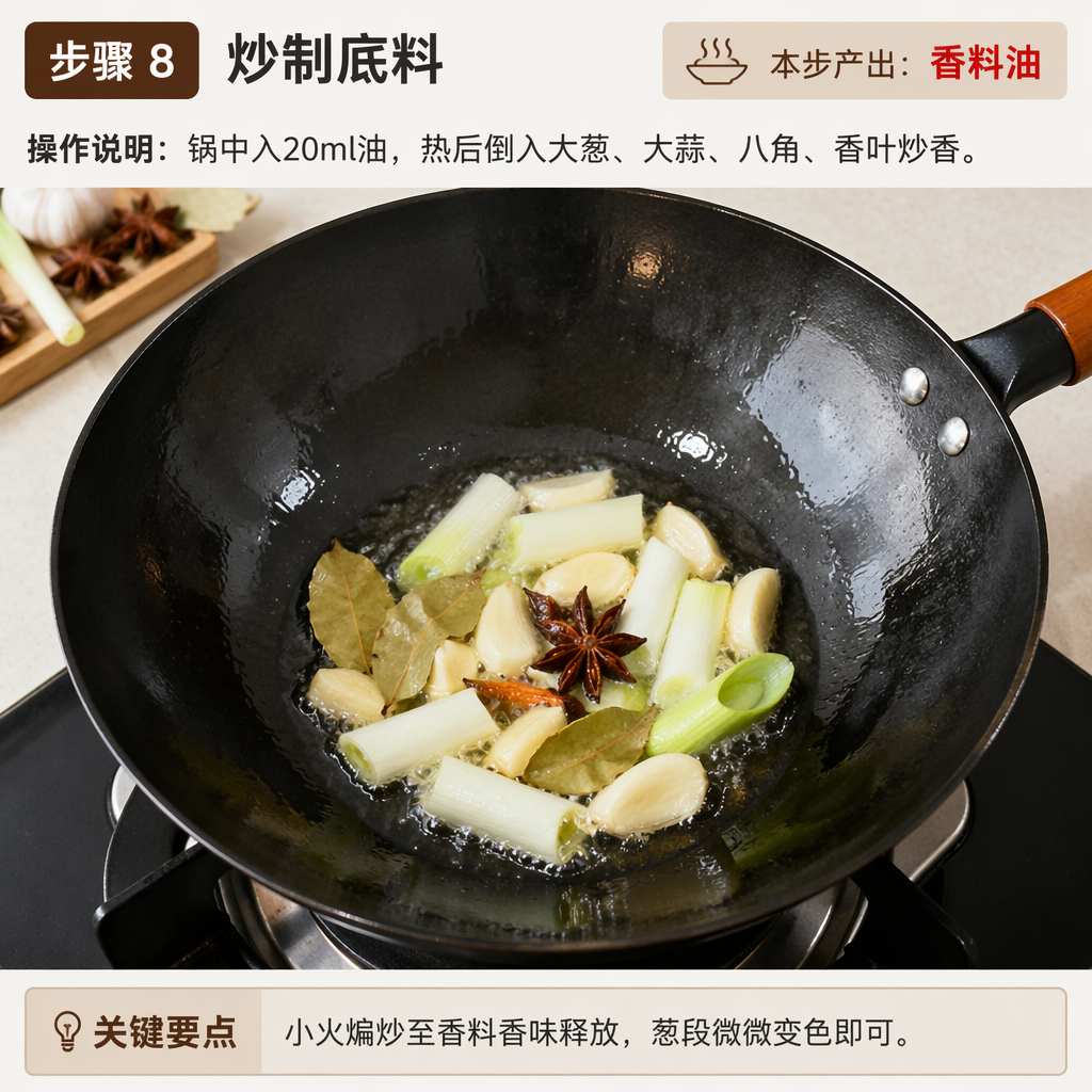 Step 8: Stir-Fry the Base Aromatics