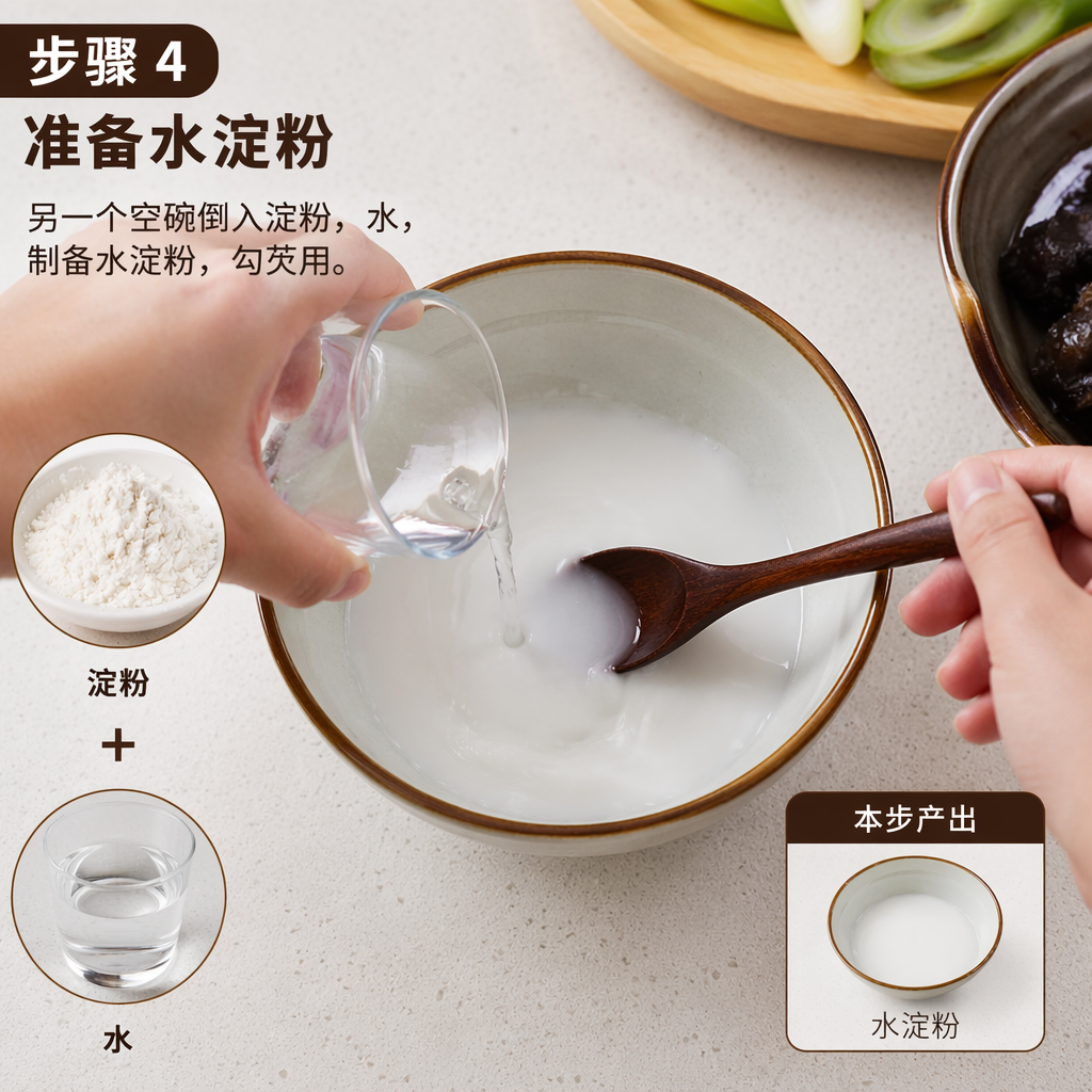 Step 4: Prepare the Starch Slurry