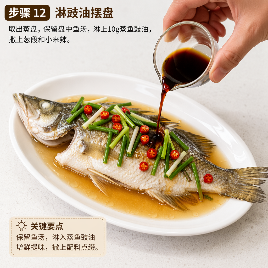 Step 12: Drizzle Soy Sauce and Plate