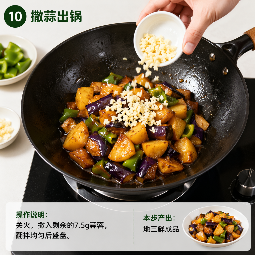 Step 10: Add Garlic and Serve