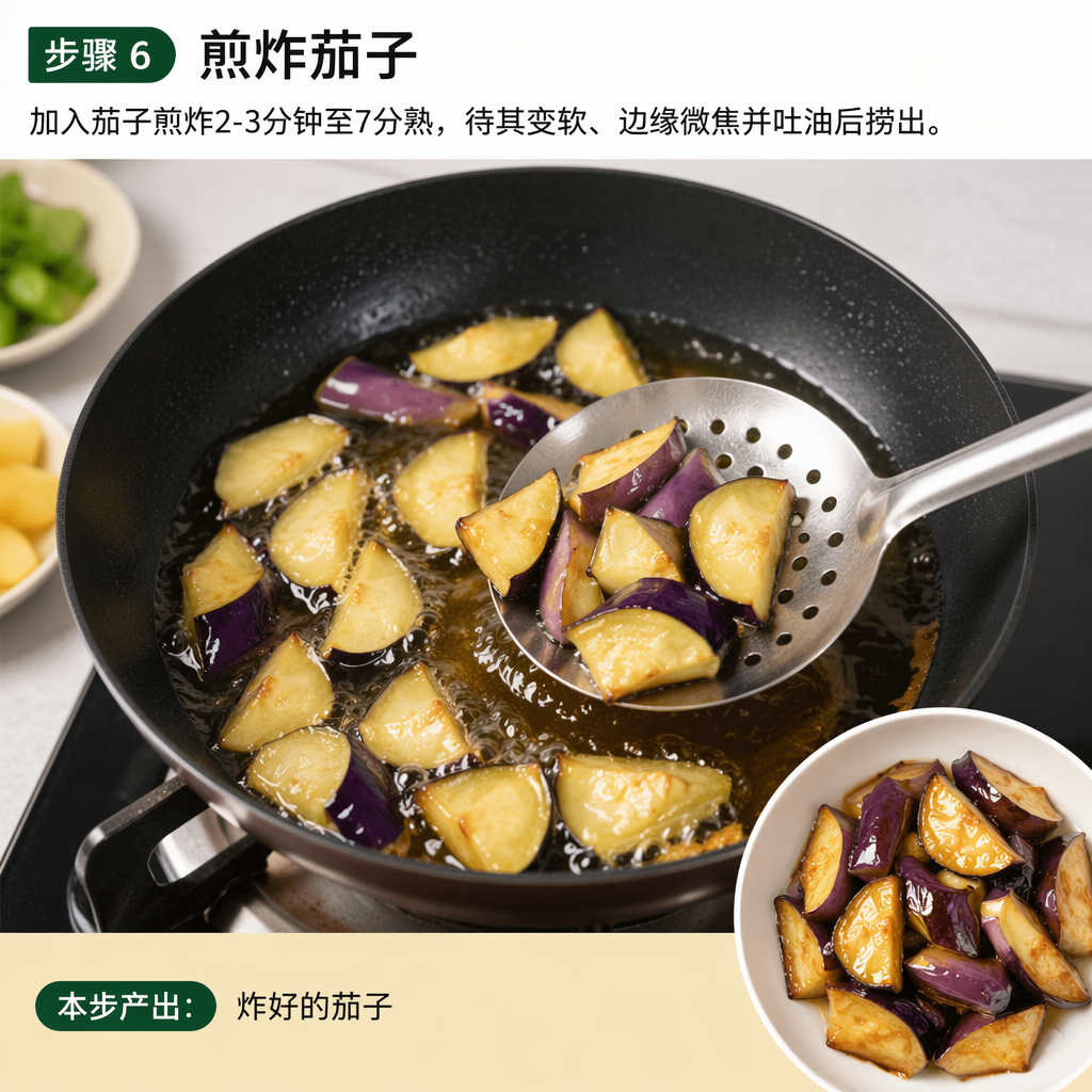 Step 6: Fry the Eggplant
