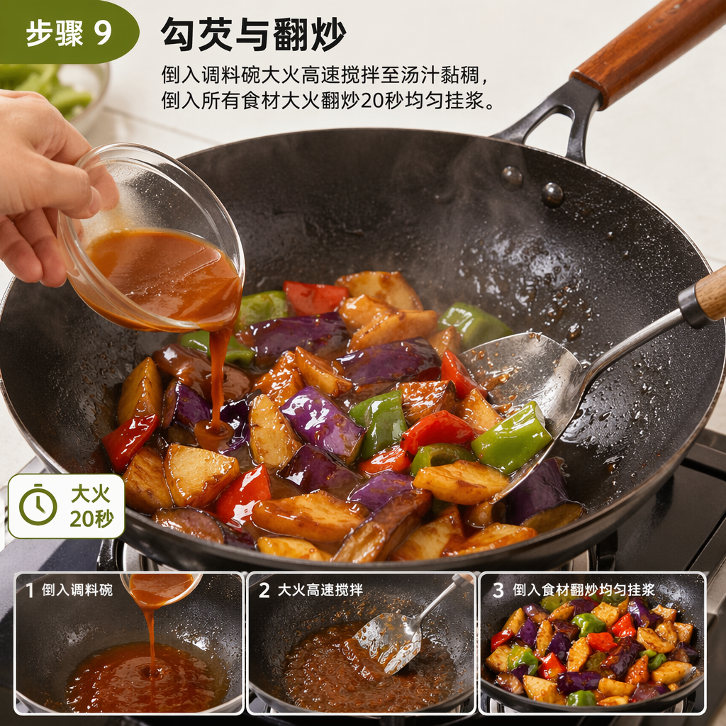 Step 9: Thicken and Toss