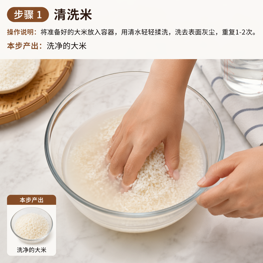 Step 1: Wash the Rice