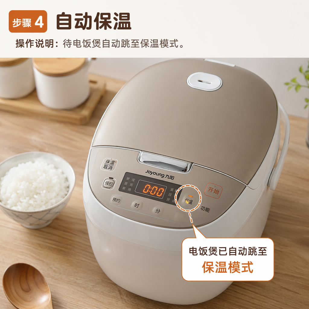 Step 4: Automatic Keep Warm