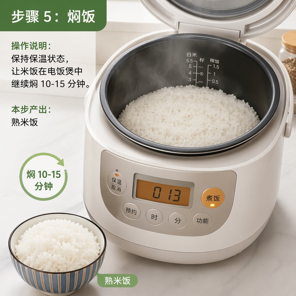 Step 5: Steam the Rice