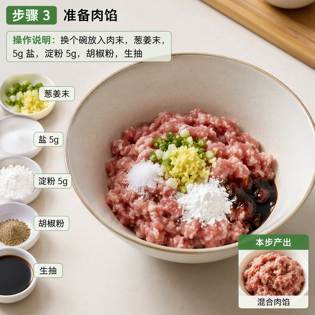 Step 3: Prepare the Meat Filling