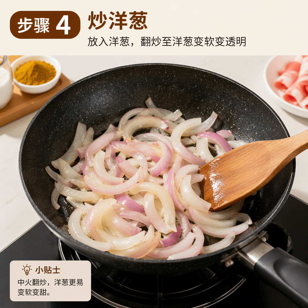Step 4: Sauté the Onion