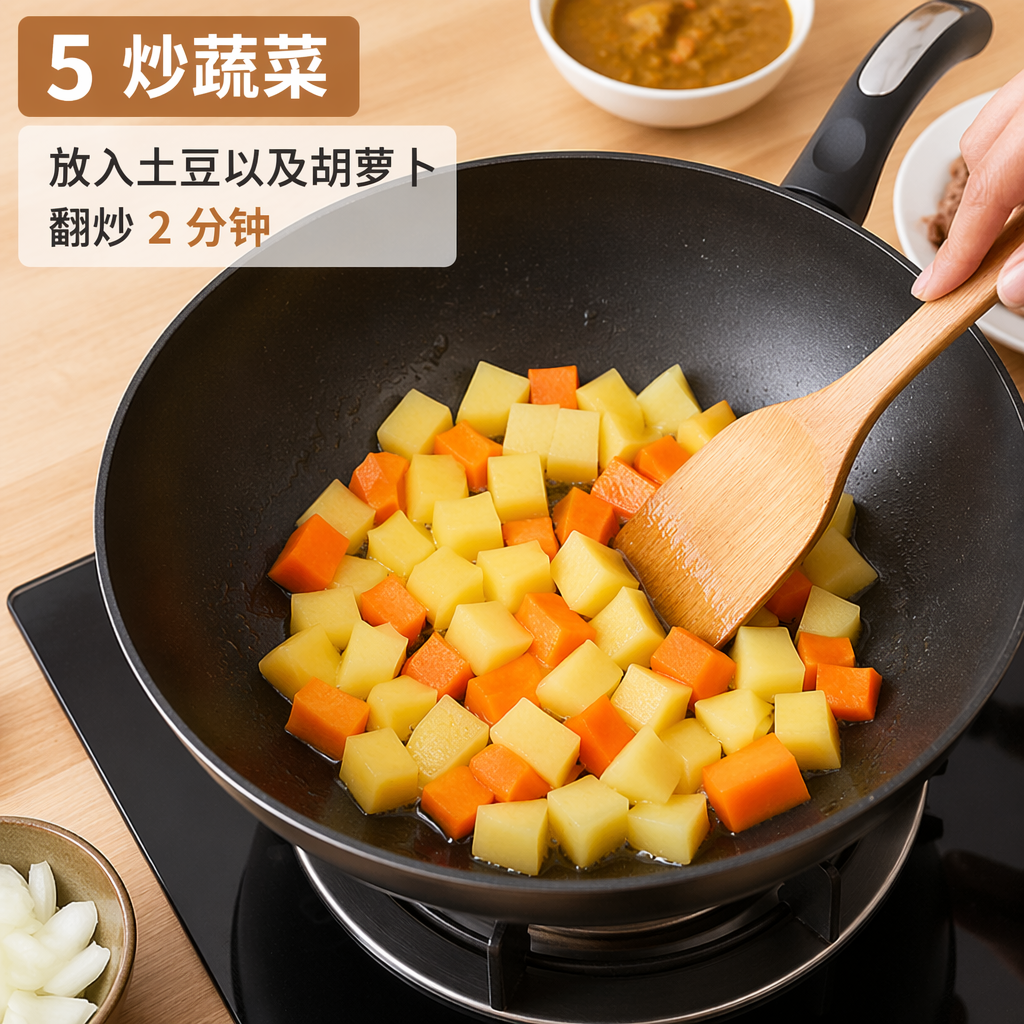 Step 5: Sauté the Vegetables