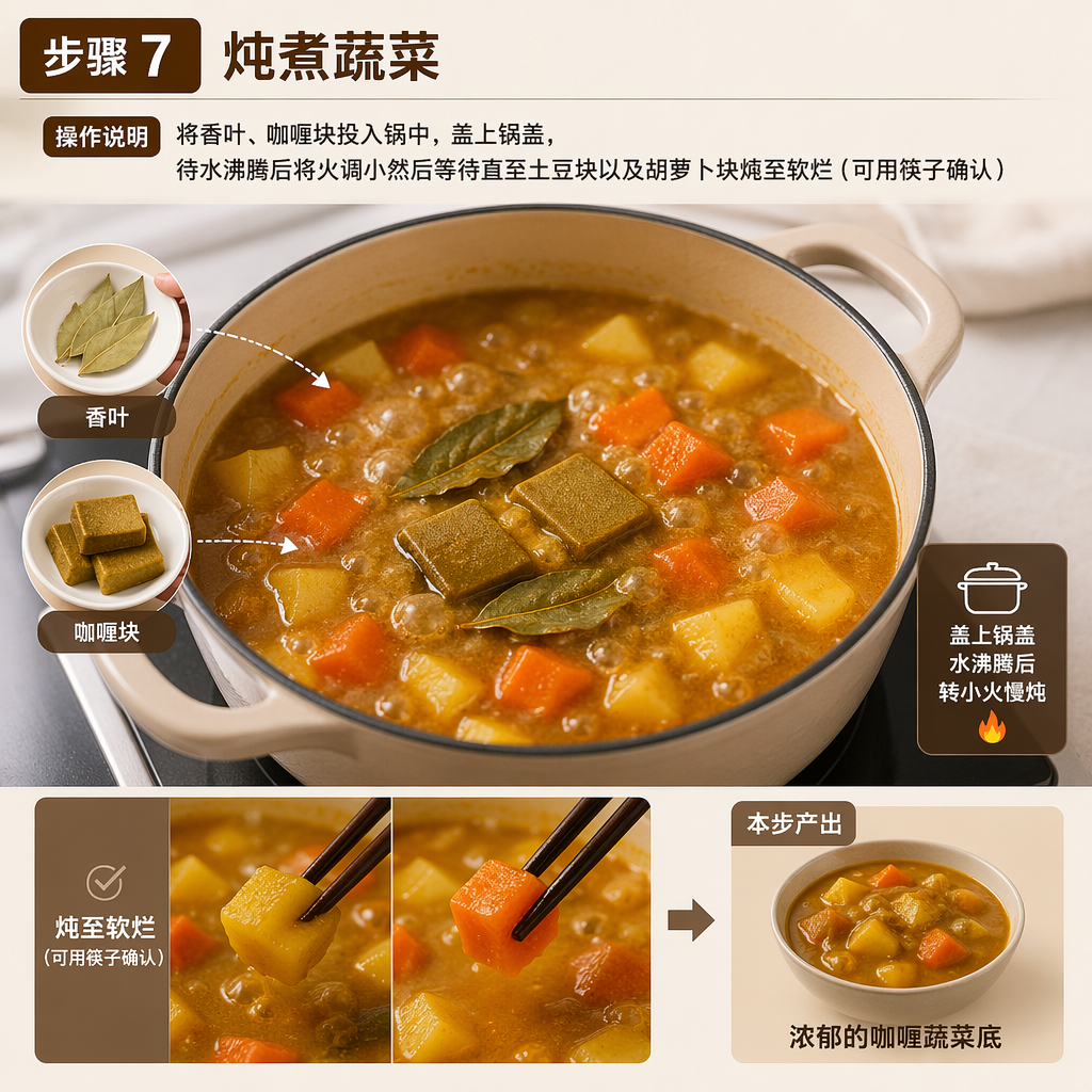 Step 7: Simmer the Vegetables