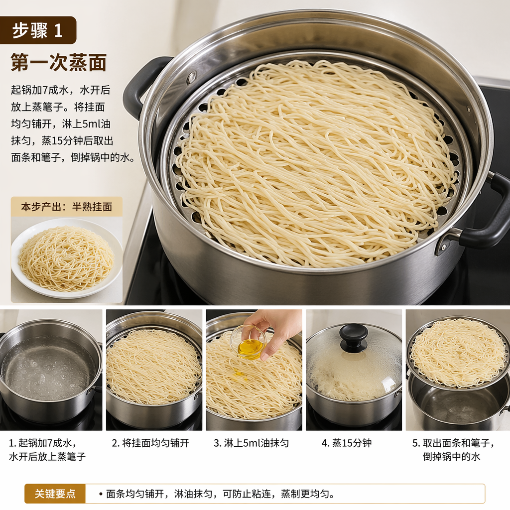 Step 1: First Steaming