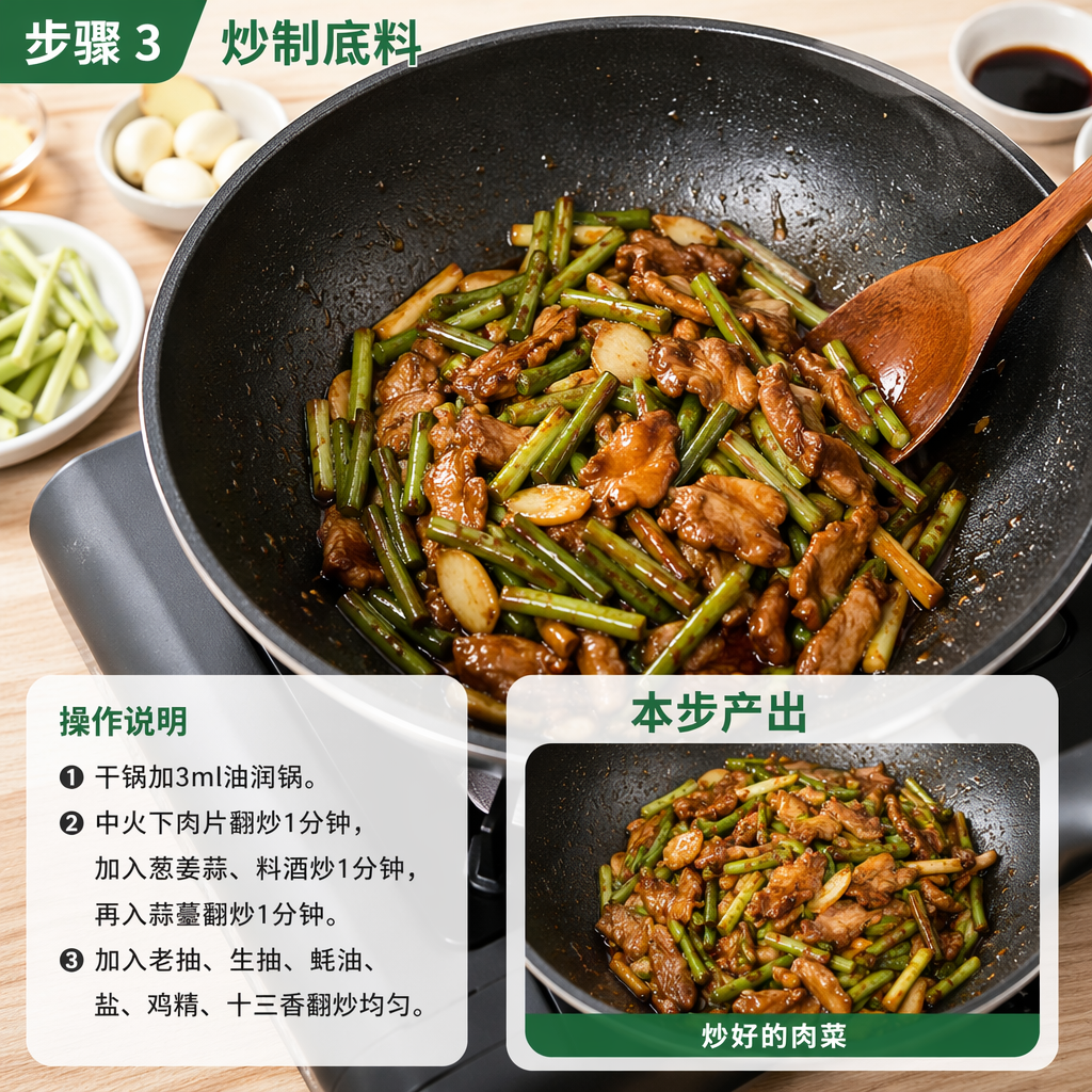 Step 3: Stir-fry the Base