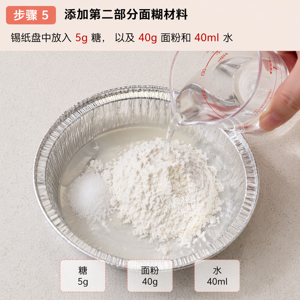 Step 5: Add the Second Batch of Batter Ingredients