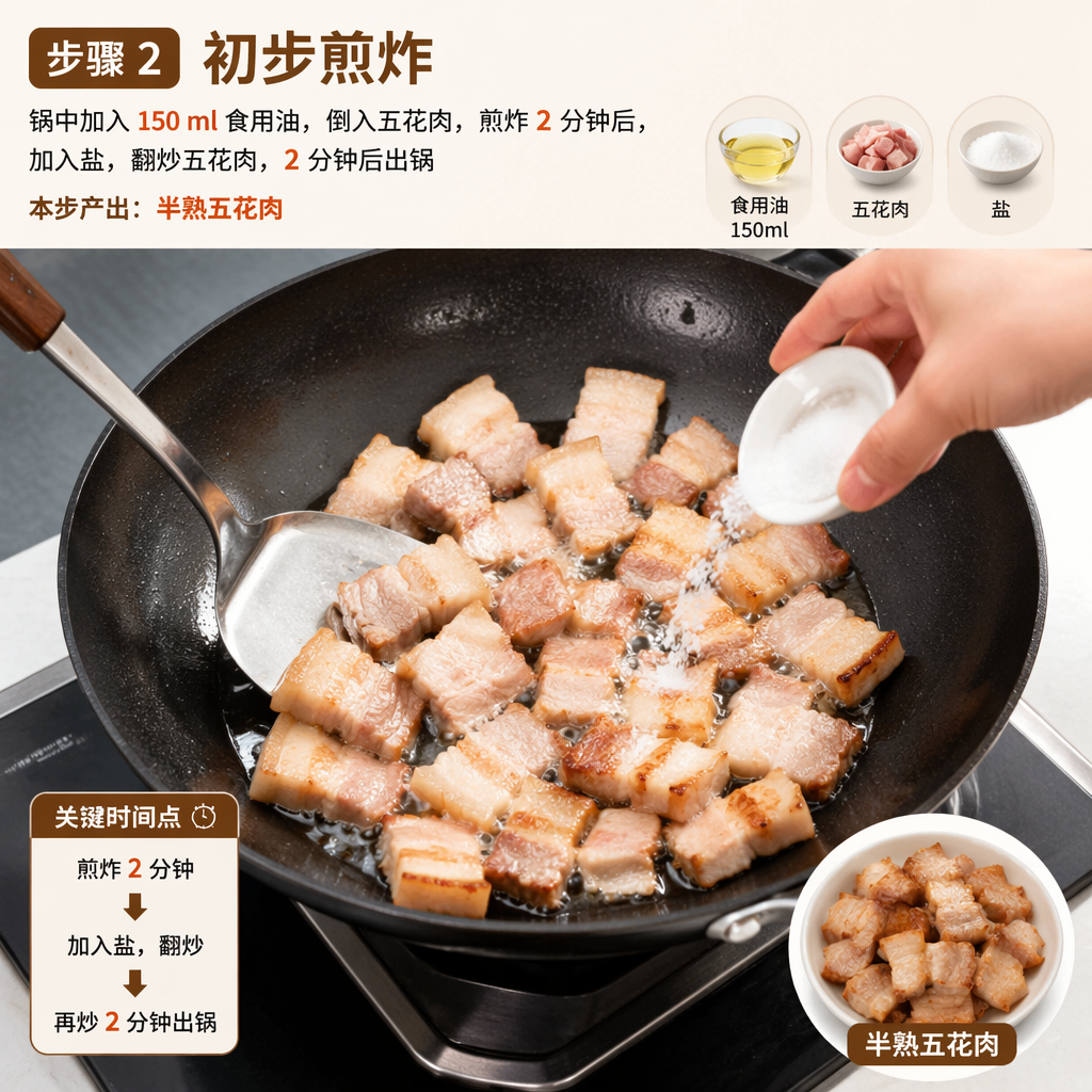 Step 2: Initial Fry