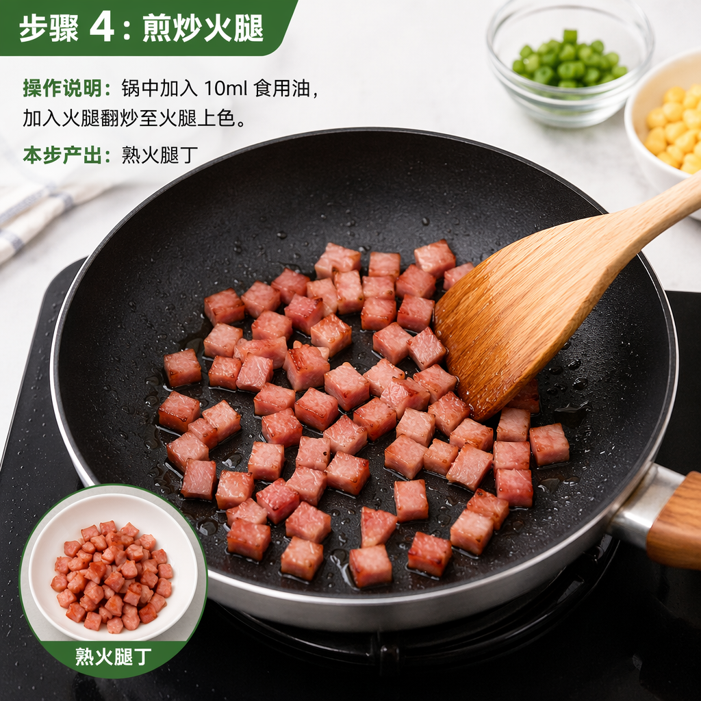 Step 4: Pan-Fry the Ham