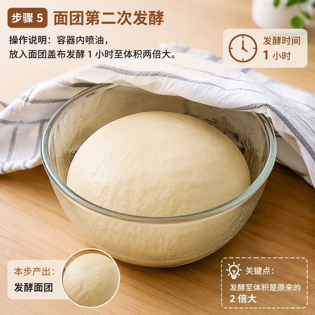Step 5: Second Rise of the Dough