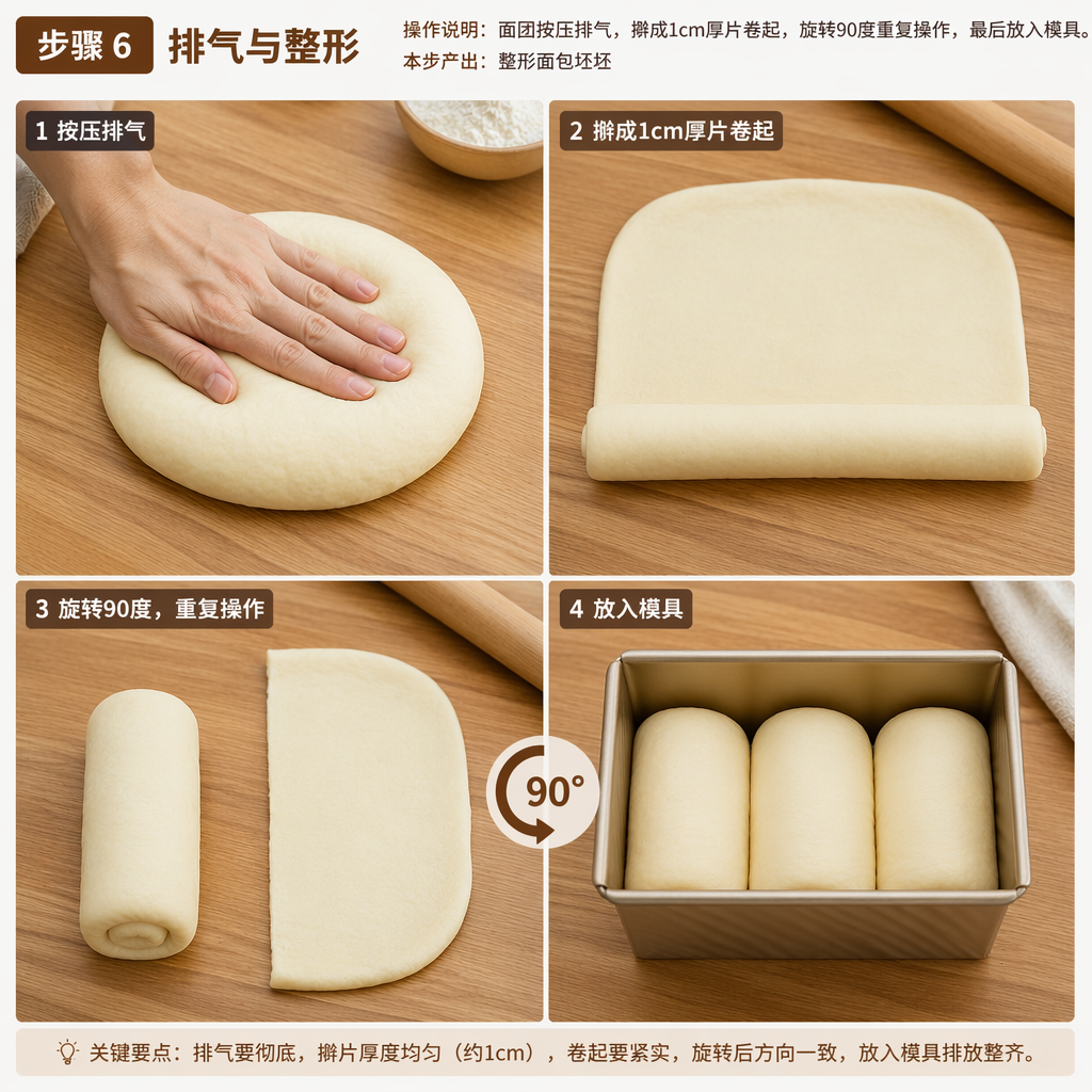 Step 6: Degassing and Shaping