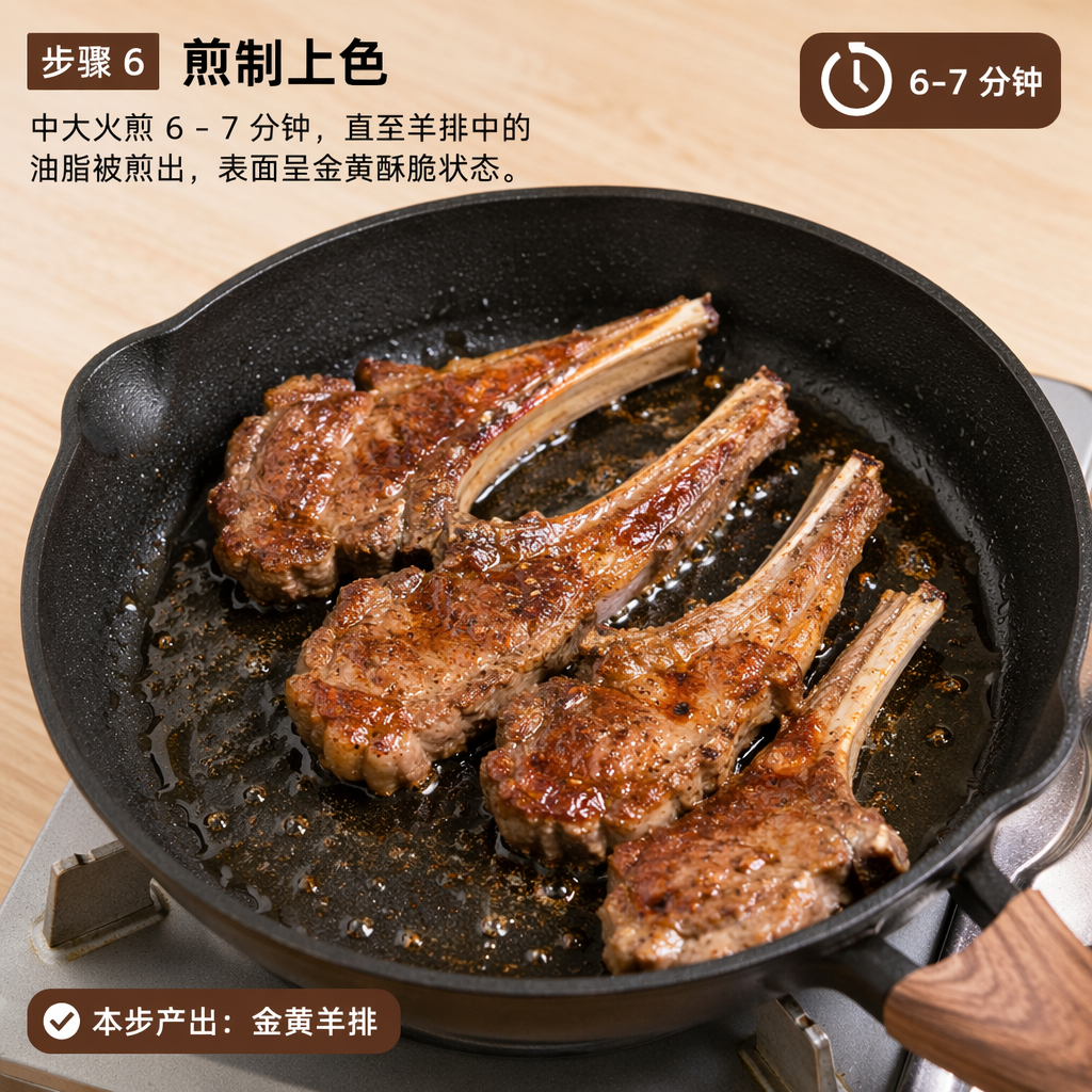 Step 6: Pan-Fry to Color