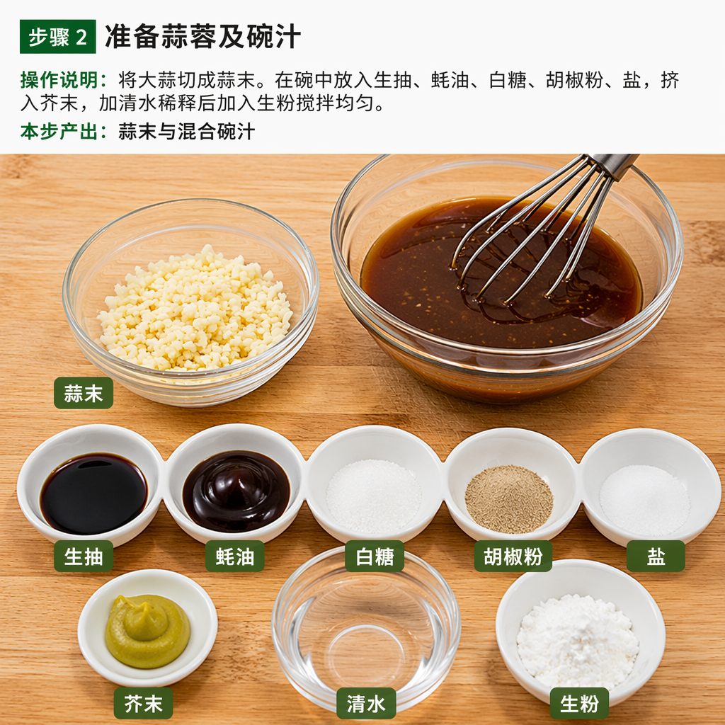 Step 2: Prepare the Garlic and Sauce