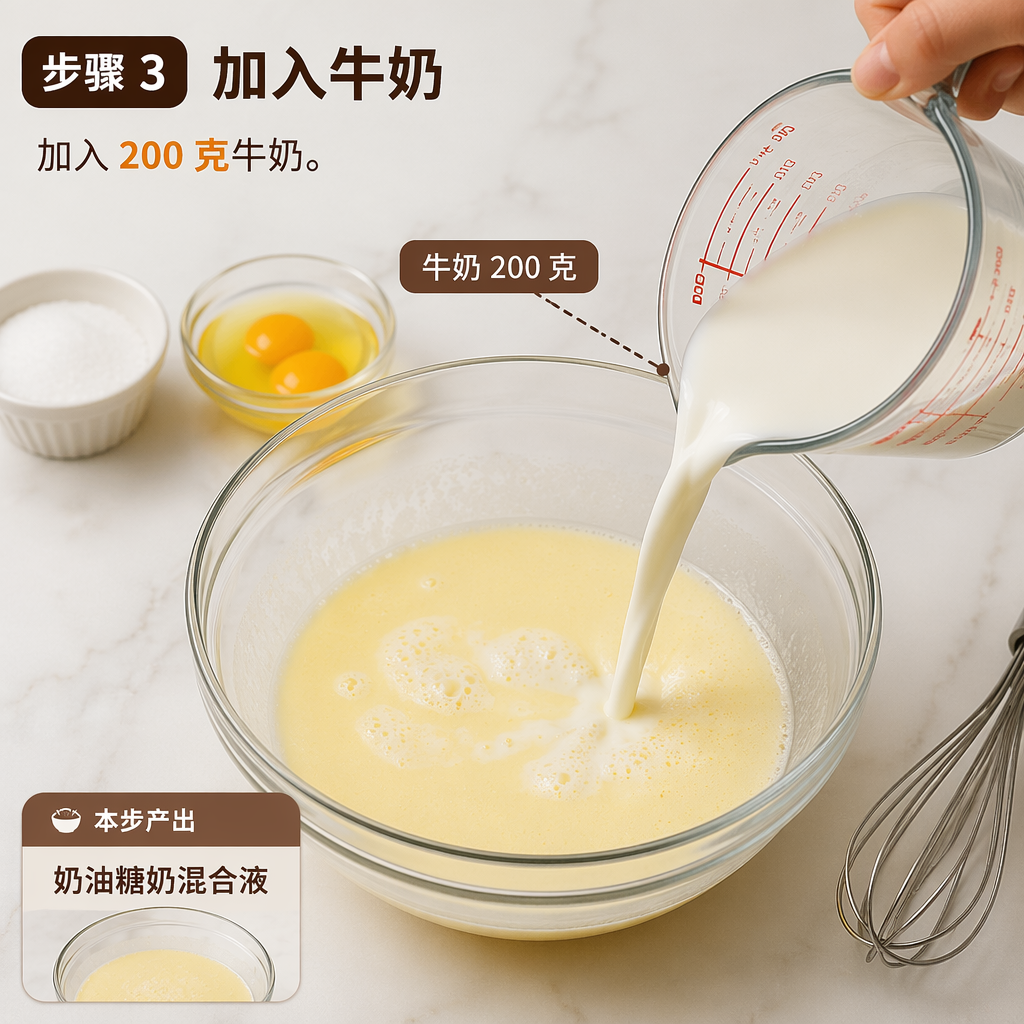Step 3: Add Milk
