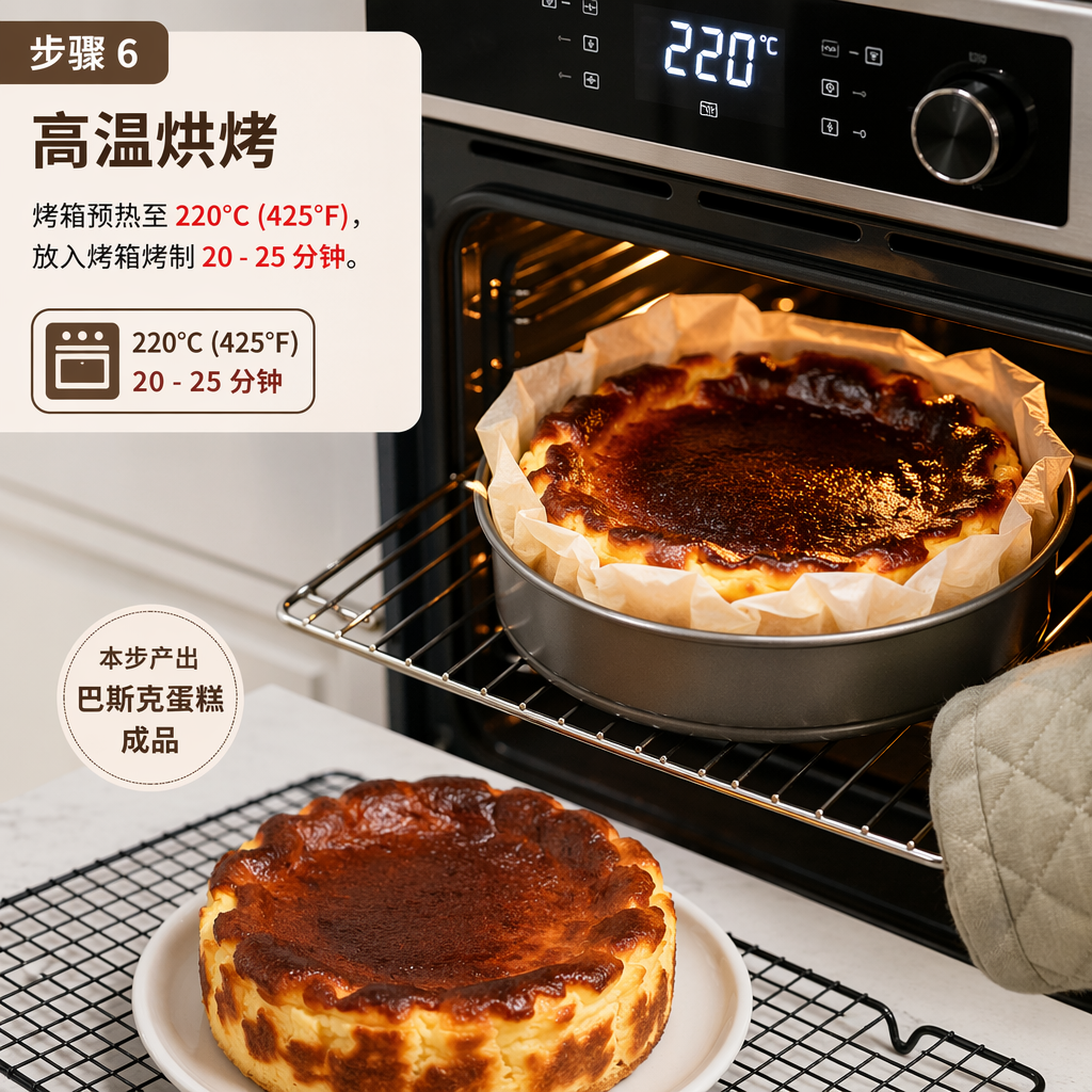 Step 6: Bake at High Heat