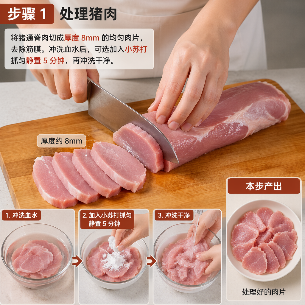 Step 1: Prepare the pork