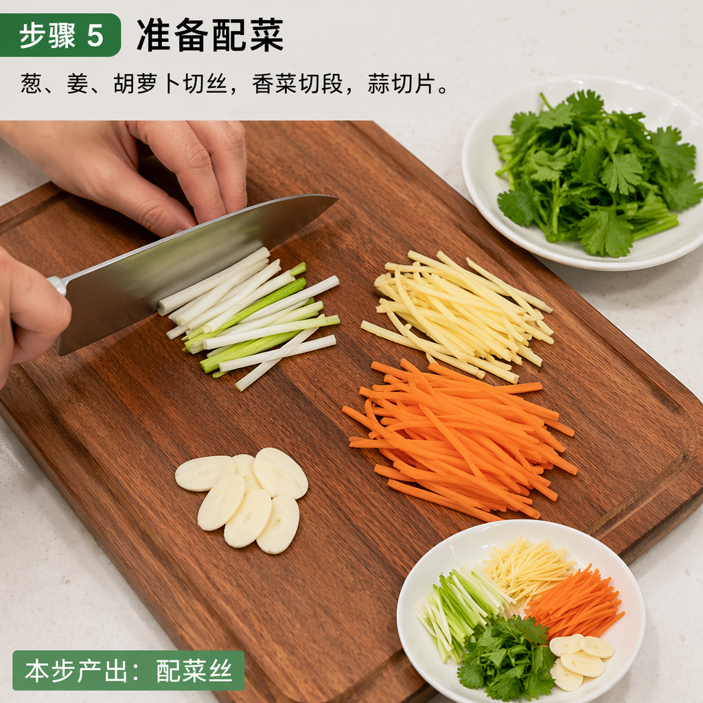 Step 5: Prepare the garnishes
