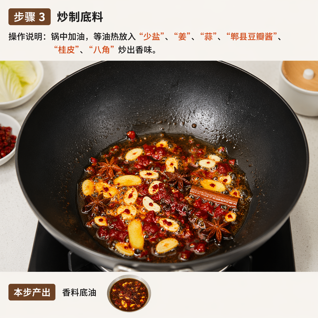 Step 3: Fry the Aromatics