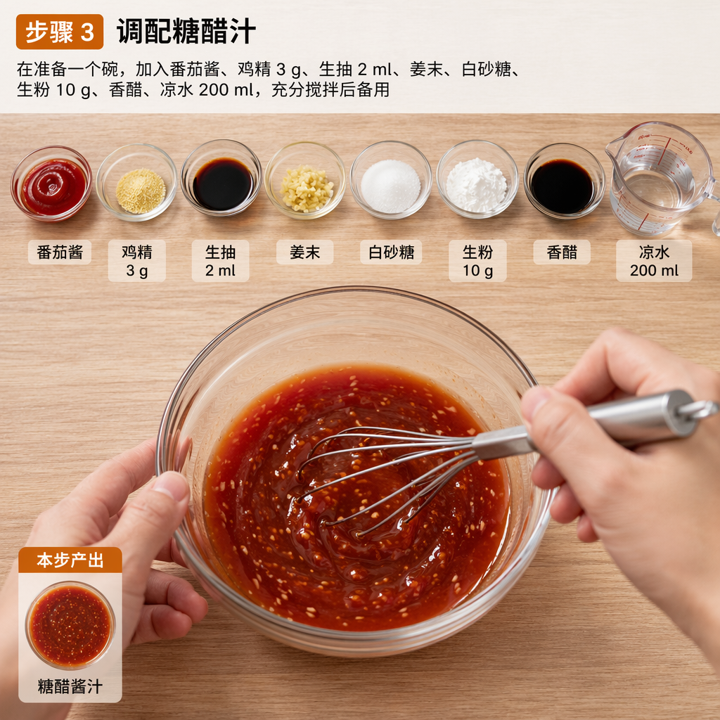Step 3: Prepare the Sweet-and-Sour Sauce