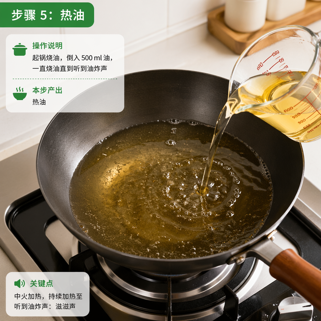 Step 5: Heat the Oil