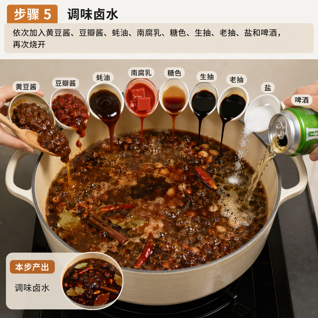 Step 5: Season the braising liquid
