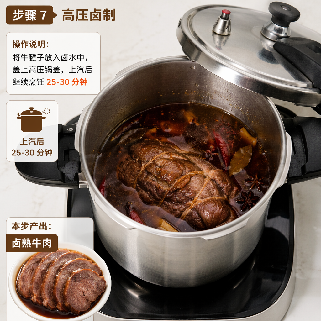 Step 7: Pressure braise