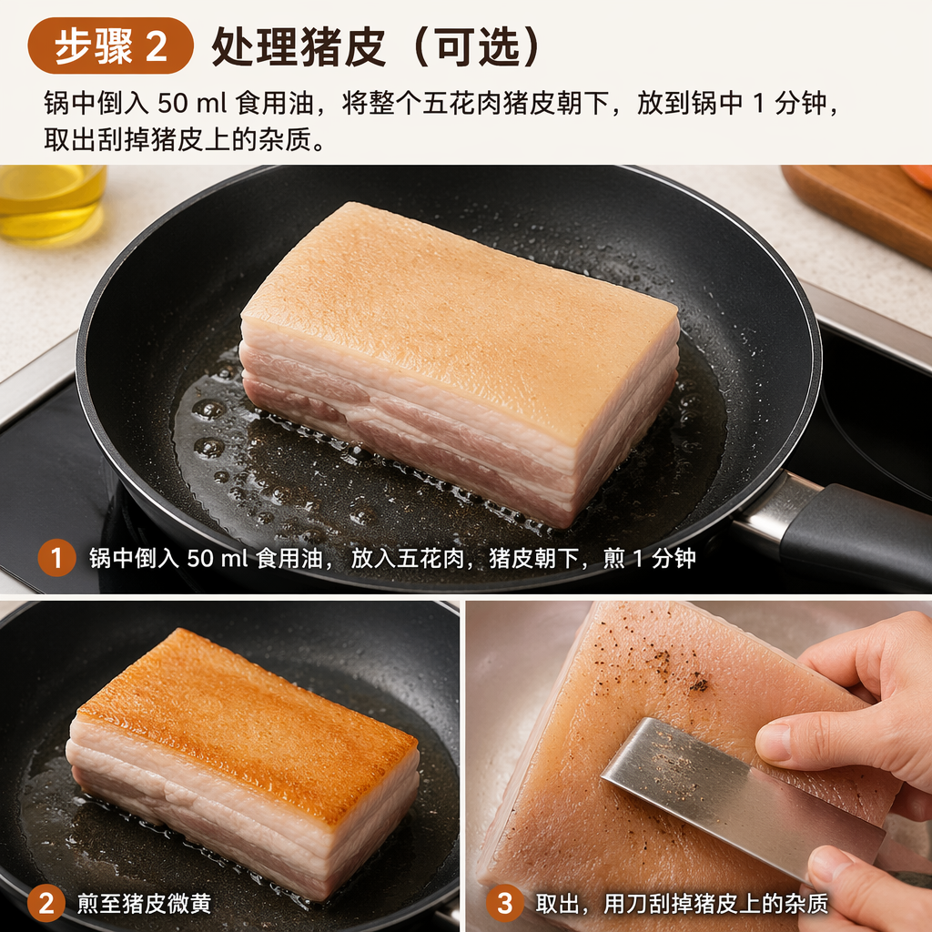 Step 2: Treat the Pork Skin (Optional)